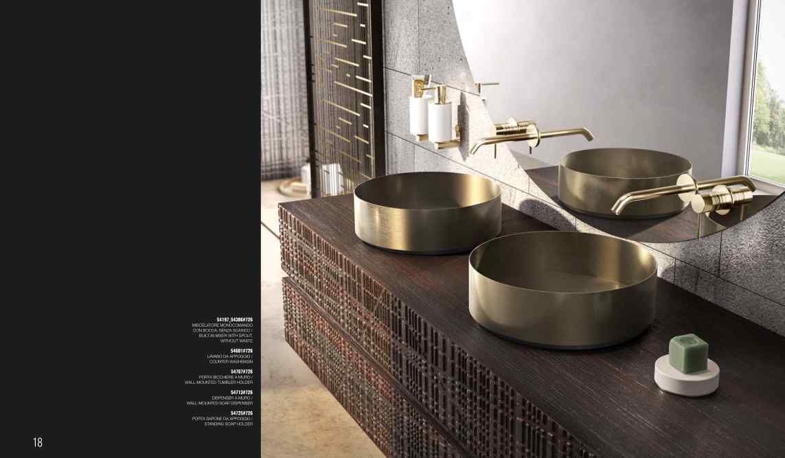 GESSI 브론즈 수전과 세면기